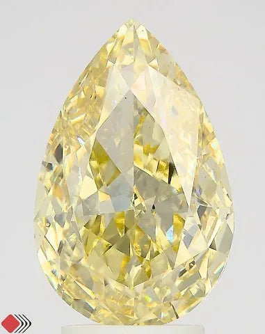5.23ct Pear Lab Grown Diamond (Colour Fancy Intense Yellow, Clarity VS1, IGI Certified)