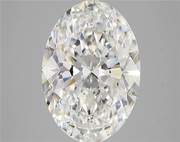 5.41ct Oval Lab Grown Diamond (Colour E, Clarity VVS2, IGI Certified)