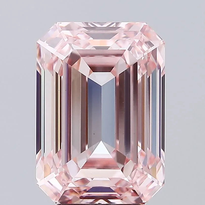 5.53ct Emerald Lab Grown Diamond (Colour Fancy Intense Pink, Clarity VVS2, IGI Certified)