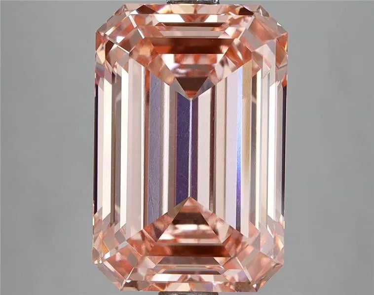 5.53ct Emerald Lab Grown Diamond (Colour Fancy Vivid Pink, Clarity VVS2, IGI Certified)
