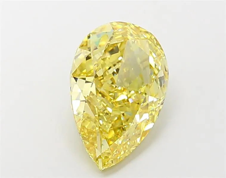 5.53ct Pear Lab Grown Diamond (Colour Fancy Vivid Yellow, Clarity VS2, IGI Certified)