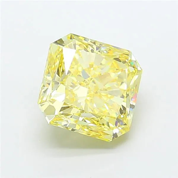 5.54ct Square radiant Lab Grown Diamond (Colour Fancy Intense Yellow, Clarity VS1, IGI Certified)