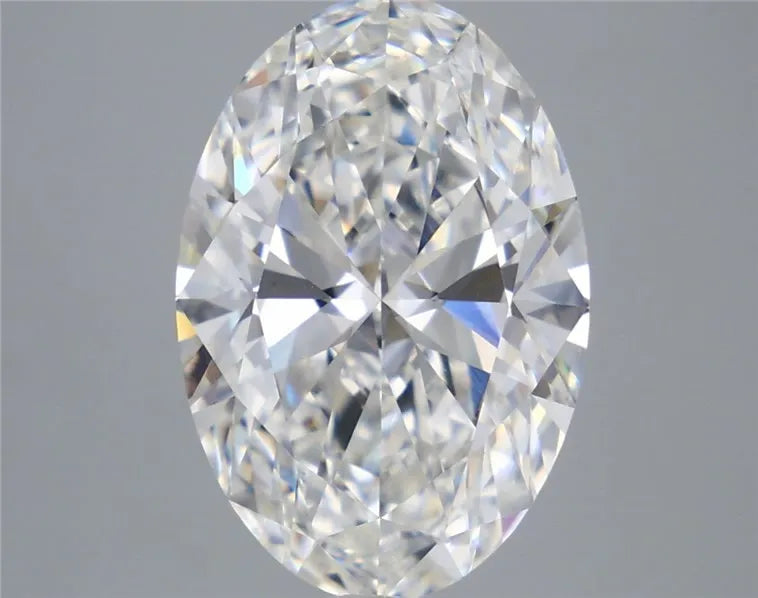 5.55ct Oval Lab Grown Diamond (Colour F, Clarity VVS2, IGI Certified)