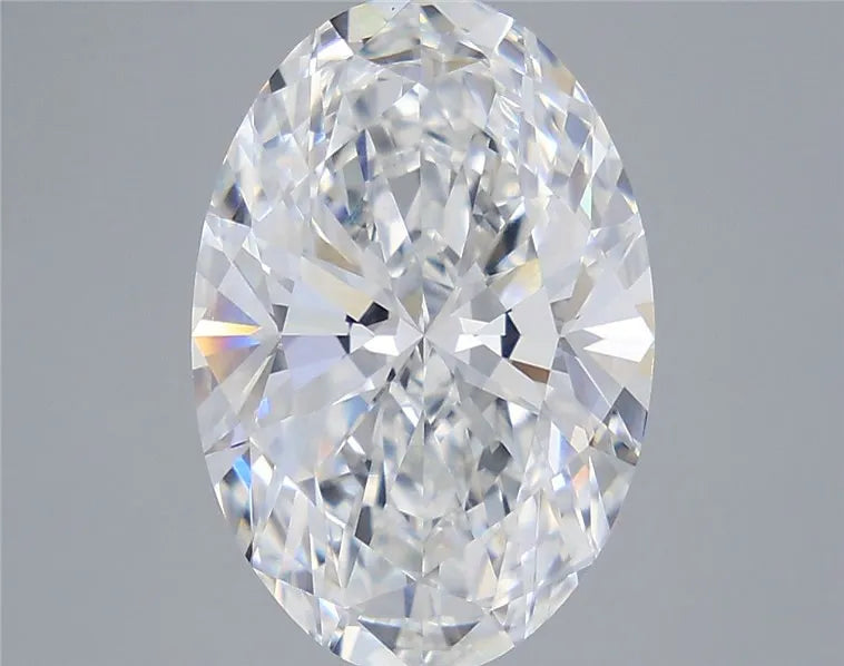 5.58ct Oval Lab Grown Diamond (Colour E, Clarity VVS2, IGI Certified)
