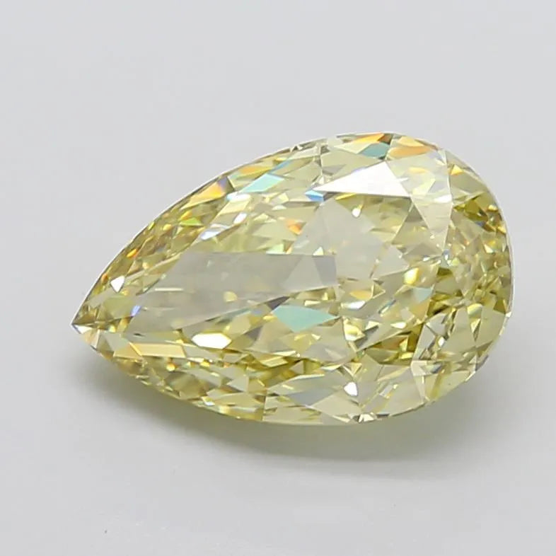 5.61ct Pear Lab Grown Diamond (Colour Fancy Intense Yellow, Clarity VS1, IGI Certified)