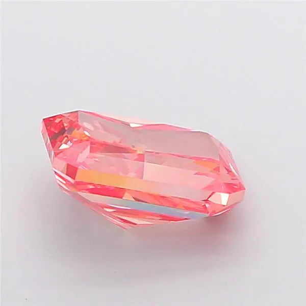 5.64ct Radiant Lab Grown Diamond (Colour Fancy Vivid Orangey Pink, Clarity VVS2, IGI Certified)