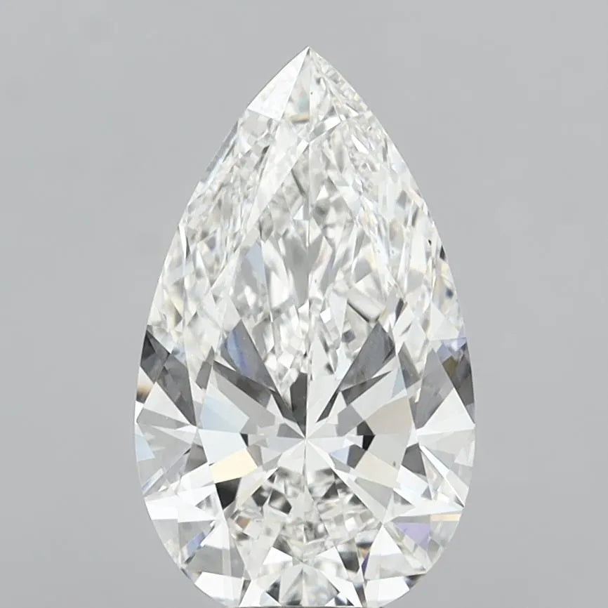 6.01ct Pear Lab Grown Diamond (Colour F, Clarity VVS2, IGI Certified)