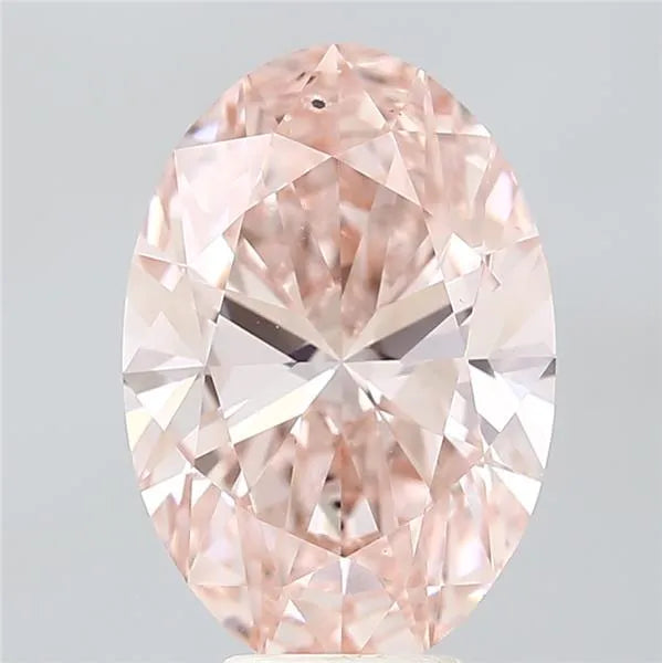 6.08ct Oval Lab Grown Diamond (Colour Fancy Vivid Pink, Clarity SI1, IGI Certified)