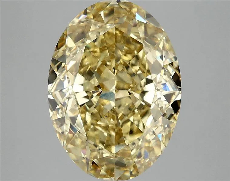 6.09ct Oval Lab Grown Diamond (Colour Fancy Intense Yellow, Clarity VS2, IGI Certified)