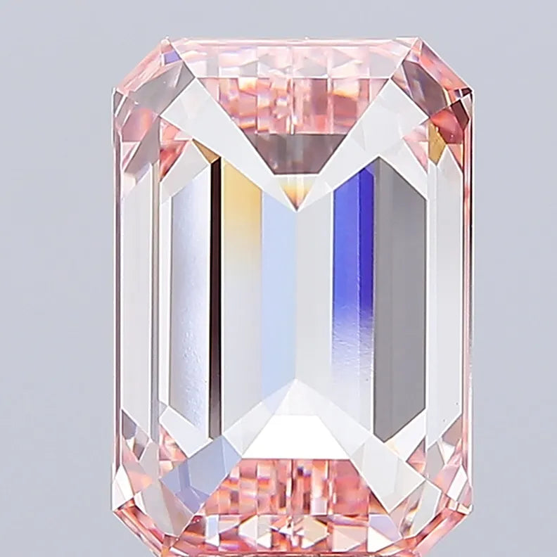 6.22ct Emerald Lab Grown Diamond (Colour Fancy Intense Pink, Clarity VS1, IGI Certified)