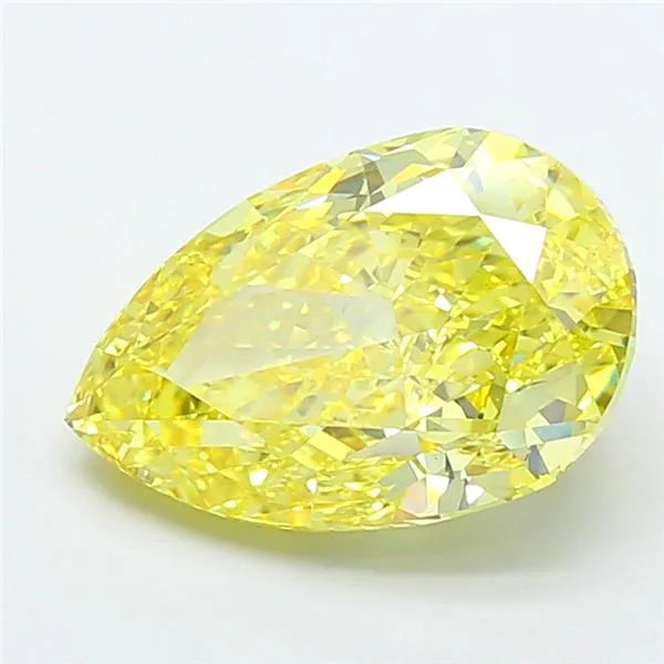 6.27ct Pear Lab Grown Diamond (Colour Fancy Intense Yellow, Clarity VS1, IGI Certified)