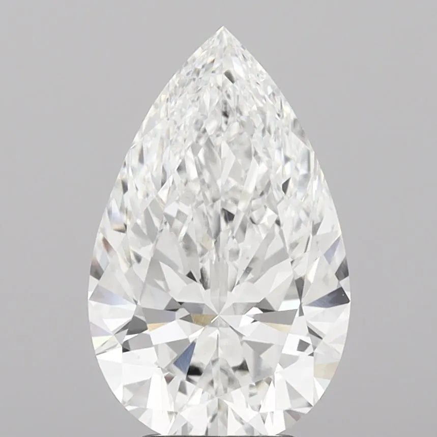 4.02ct Pear Lab Grown Diamond (Colour E, Clarity VVS2, IGI Certified)