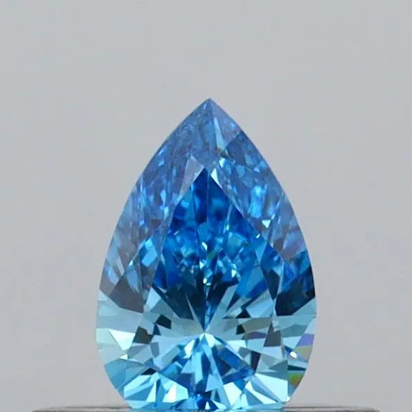 0.30ct Pear Lab Grown Diamond (Colour Fancy Vivid Blue, Clarity VS1, IGI Certified)