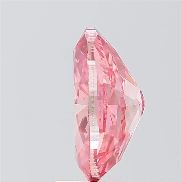 3.00ct Oval Lab Grown Diamond (Colour Fancy Vivid Pink, Clarity VVS2, IGI Certified)