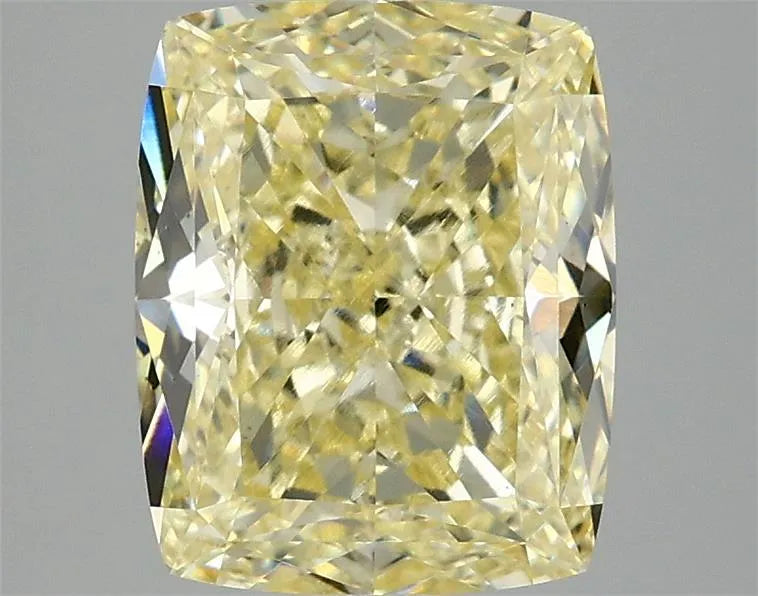 3.09ct Cushion modified Lab Grown Diamond (Colour Fancy Intense Yellow, Clarity VS1, IGI Certified)