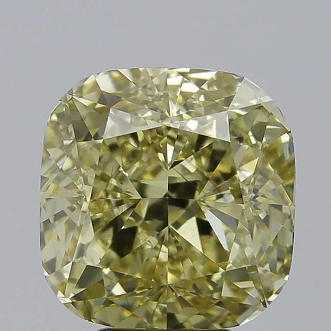 7.00ct Cushion modified Lab Grown Diamond (Colour Fancy Yellow, Clarity SI1, IGI Certified)