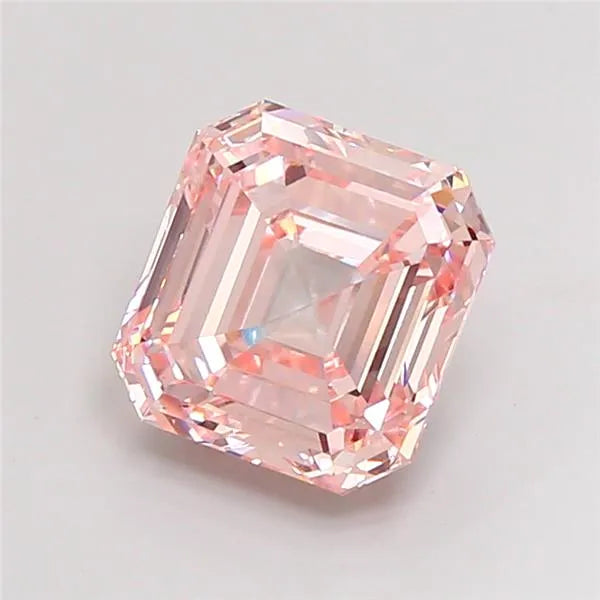 7.05ct Asscher Lab Grown Diamond (Colour Fancy Intense Pink, Clarity VVS2, IGI Certified)
