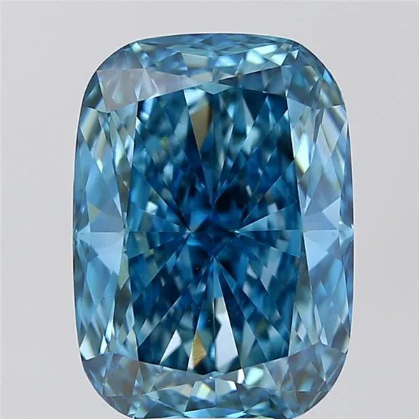 7.06ct Cushion modified Lab Grown Diamond (Colour Fancy Vivid Blue, Clarity VS1, IGI Certified)