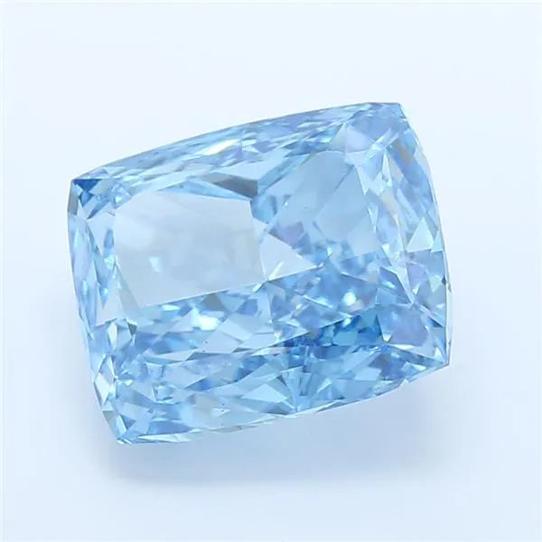 7.09ct Cushion modified Lab Grown Diamond (Colour Fancy Vivid Blue, Clarity VS1, IGI Certified)