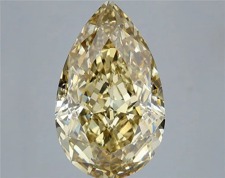 7.16ct Pear Lab Grown Diamond (Colour Fancy Intense Yellow, Clarity VS1, IGI Certified)