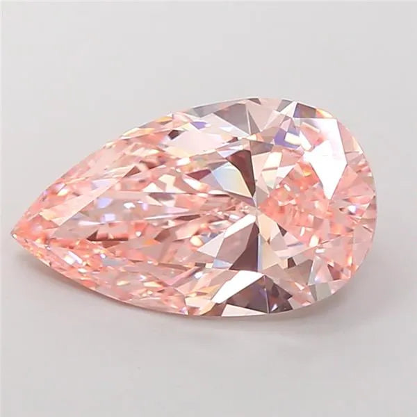 8.03ct Pear Lab Grown Diamond (Colour Fancy Intense Pink, Clarity VVS2, IGI Certified)