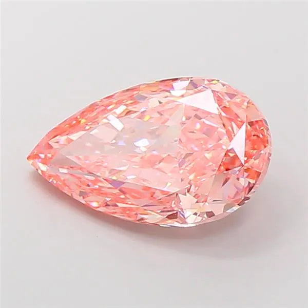 8.04ct Pear Lab Grown Diamond (Colour Fancy Vivid Pink, Clarity VVS2, IGI Certified)