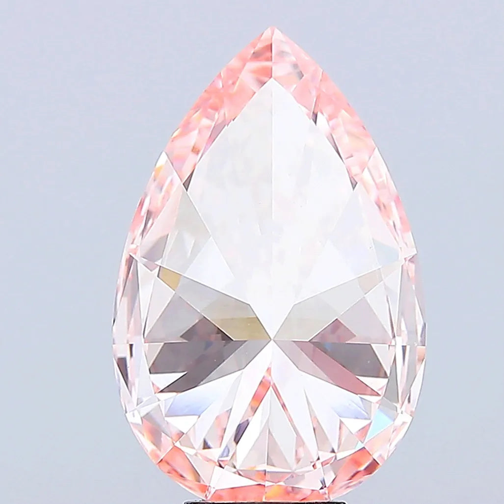 8.06ct Pear Lab Grown Diamond (Colour Fancy Vivid Pink, Clarity VVS2, IGI Certified)