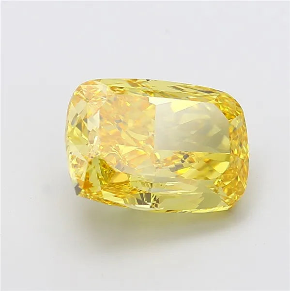 8.07ct Cushion modified Lab Grown Diamond (Colour Fancy Vivid Yellow, Clarity VS1, IGI Certified)