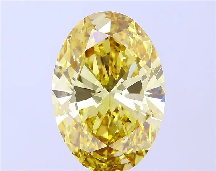 8.47ct Oval Lab Grown Diamond (Colour Fancy Intense Yellow, Clarity VS2, IGI Certified)