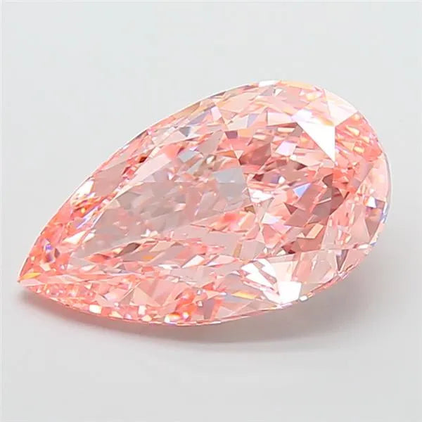 9.03ct Pear Lab Grown Diamond (Colour Fancy Vivid Pink, Clarity VVS2, IGI Certified)