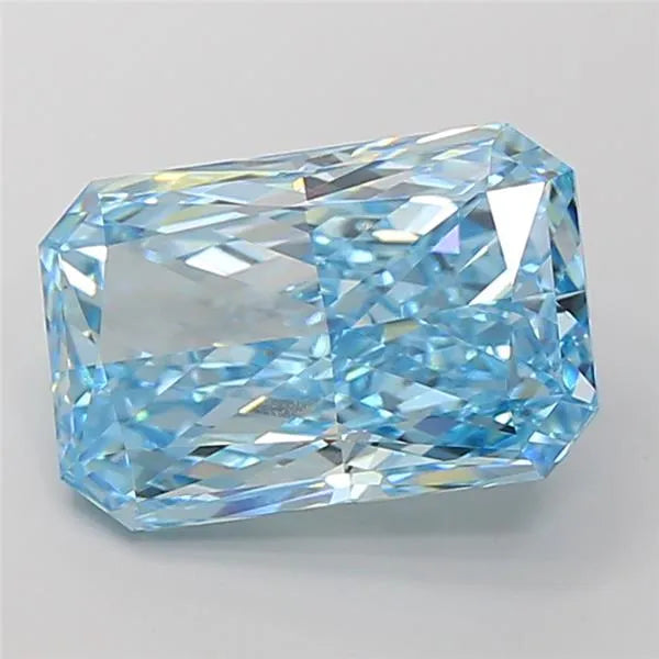 9.03ct Radiant Lab Grown Diamond (Colour Fancy Vivid Blue, Clarity VS1, IGI Certified)