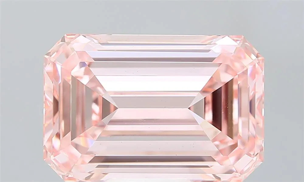 9.06ct Emerald Lab Grown Diamond (Colour Fancy Intense Pink, Clarity VVS2, IGI Certified)