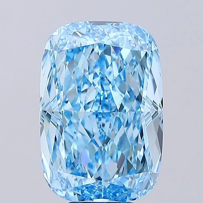 9.22ct Cushion modified Lab Grown Diamond (Colour Fancy Vivid Blue, Clarity VVS2, IGI Certified)