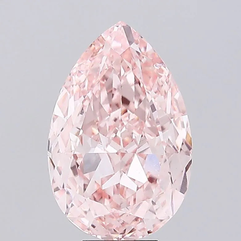 9.56ct Pear Lab Grown Diamond (Colour Fancy Intense Pink, Clarity VVS2, IGI Certified)