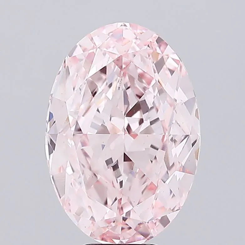 9.96ct Oval Lab Grown Diamond (Colour Fancy Vivid Pink, Clarity VS1, IGI Certified)