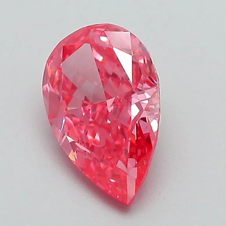 1.50ct Pear Lab Grown Diamond (Colour Fancy Vivid Pink, Clarity VVS2, IGI Certified)
