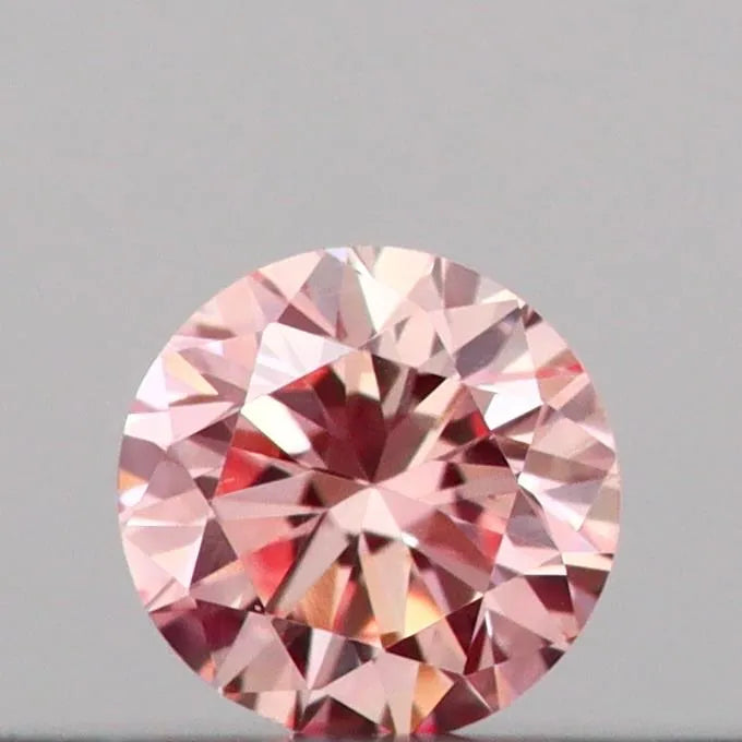 0.09ct Round Lab Grown Diamond (Colour Fancy Intense Pink, Clarity VS1, Cut VG, IGI Certified)