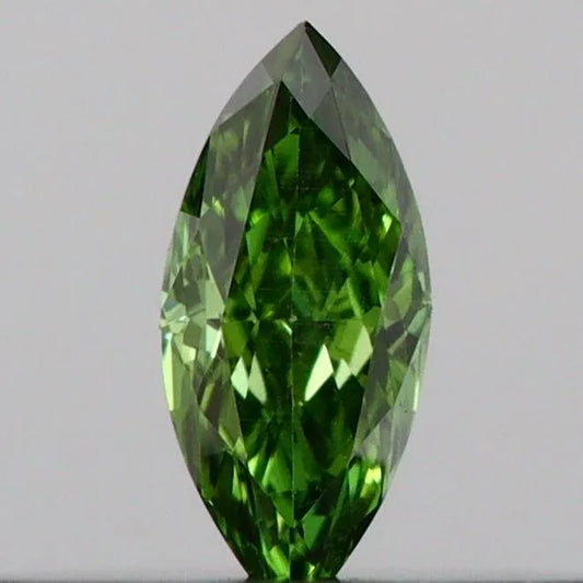 0.10ct Marquise Lab Grown Diamond (Colour Fancy Vivid Green, Clarity VVS2, IGI Certified)