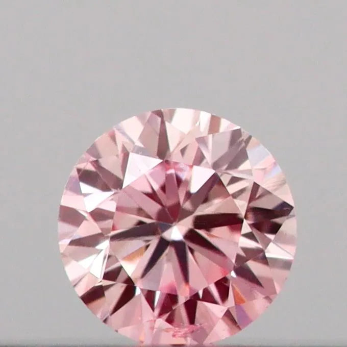 0.10ct Round Lab Grown Diamond (Colour Fancy Intense Pink, Clarity SI1, Cut VG, IGI Certified)