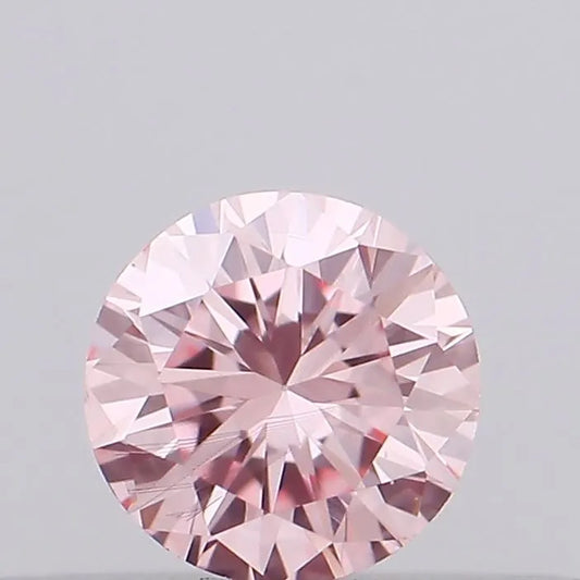 0.12ct Round Lab Grown Diamond (Colour Fancy Intense Pink, Clarity SI2, Cut VG, IGI Certified)