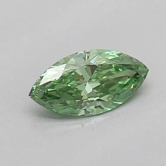 0.15ct Marquise Lab Grown Diamond (Colour Fancy Vivid Green, Clarity VS1, IGI Certified)