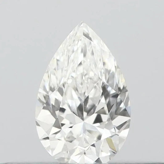 0.15ct Pear Natural Diamond (Colour F, Clarity IF, GIA Certified)