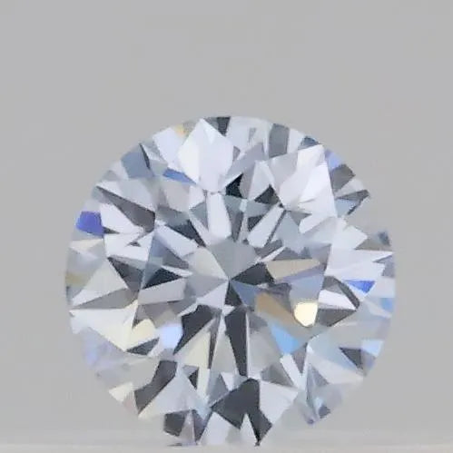 0.15ct Round Lab Grown Diamond (Colour Fancy Light Blue, Clarity VVS2, Cut EX, IGI Certified)