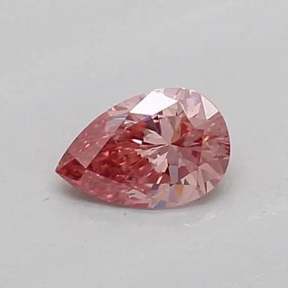 0.16ct Pear Lab Grown Diamond (Colour Fancy Vivid Pink, Clarity SI1, IGI Certified)