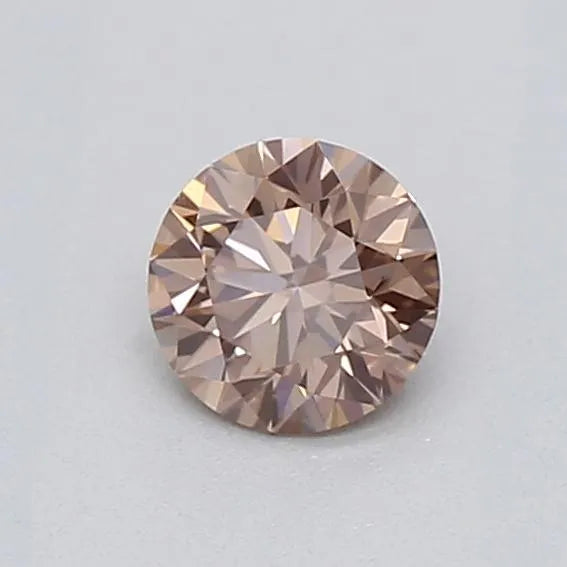 0.16ct Round Lab Grown Diamond (Colour Fancy Brown, Clarity VVS1, Cut ID, IGI Certified)