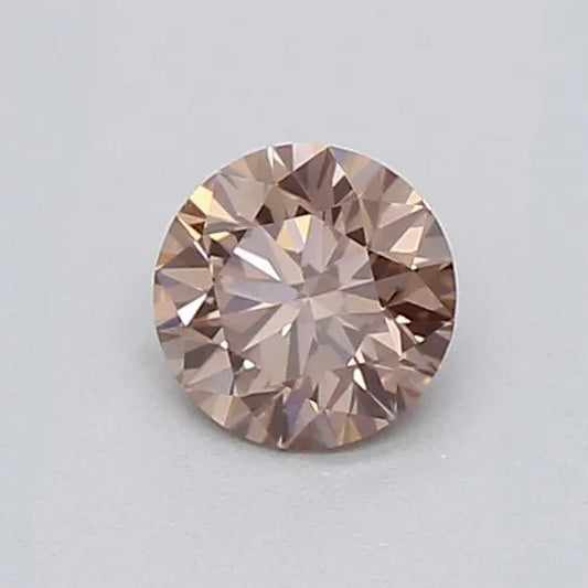 0.16ct Round Lab Grown Diamond (Colour Fancy Brown, Clarity VVS1, Cut ID, IGI Certified)