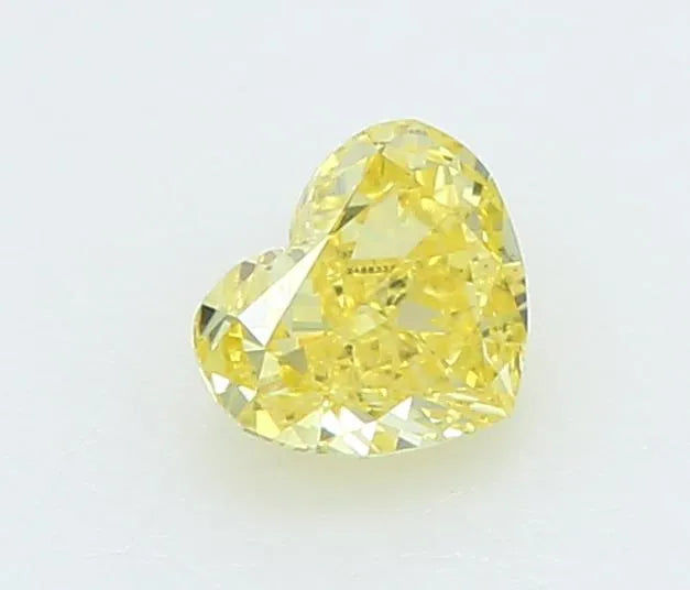 0.19ct Heart Lab Grown Diamond (Colour Fancy Vivid Yellow, Clarity VS1, IGI Certified)