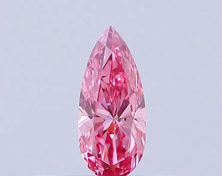 0.19ct Pear Lab Grown Diamond (Colour Fancy Vivid Pink, Clarity VS2, IGI Certified)