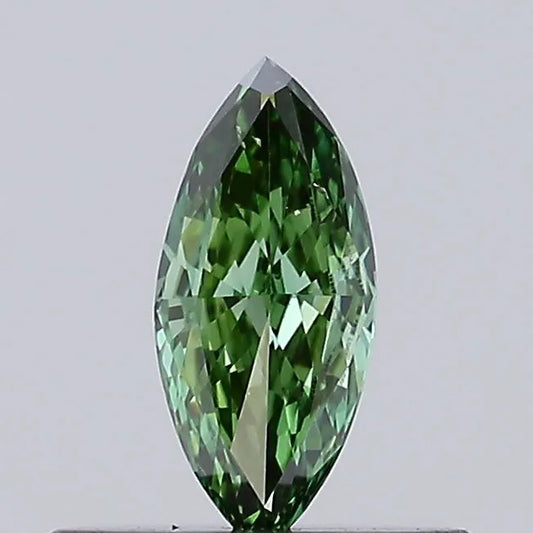 0.20ct Marquise Lab Grown Diamond (Colour Fancy Vivid Green, Clarity VS2, IGI Certified)
