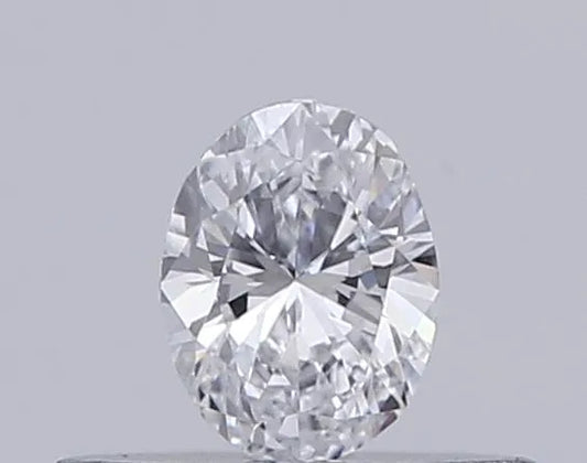 0.21ct Oval Lab Grown Diamond (Colour D, Clarity VVS2, IGI Certified)